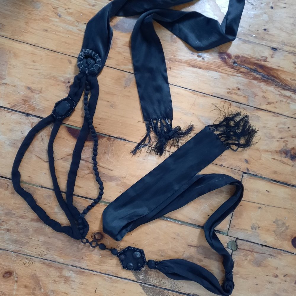 Alice + Olivia silk tie/scarf style belt